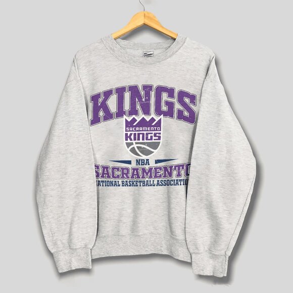 Tops - Vintage Sacramento Kings Sweatshirt, Retro 90s NBA Kings Basketball Unisex Shirt